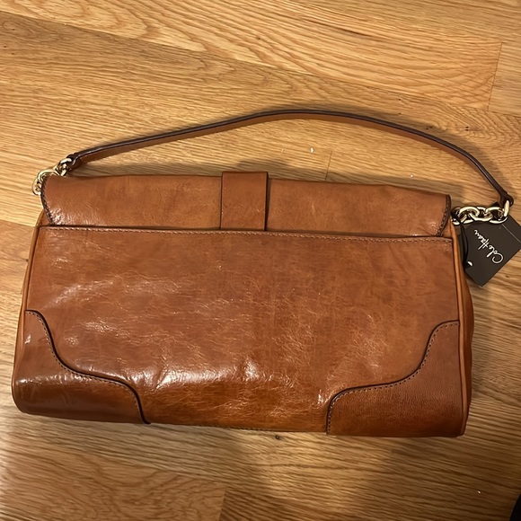 Cole Haan Camel Brown Saddle Bag purse - Picture 3 of 9